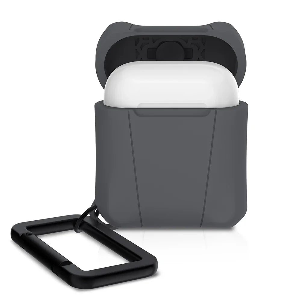Itskins Spectrum Solid Case For Airpods 1&2 - Grey - Tashqila Itskins Spectrum Solid Case For Airpods 1&2 - Grey - Tashqila